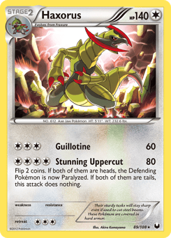 Haxorus #89 from Dark Explorers