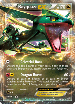 Rayquaza-EX #85 from Dragons Exalted