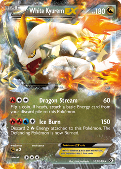 White Kyurem-EX #103 from Boundaries Crossed