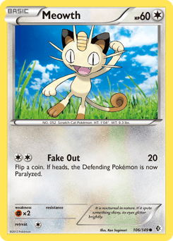 Meowth #106 from Boundaries Crossed