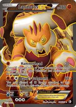 Landorus-EX #144 from Boundaries Crossed