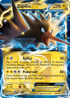 Zapdos-EX #48 from Plasma Storm