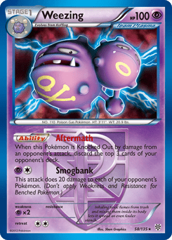 Weezing #58 from Plasma Storm