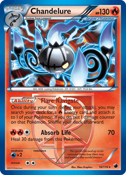 Chandelure #16 from Plasma Freeze