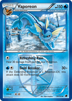 Vaporeon #20 from Plasma Freeze