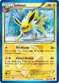 Jolteon #34 from Plasma Freeze