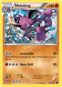 Nidoking #58 from Plasma Freeze