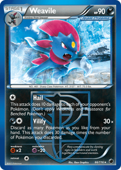 Weavile #66 from Plasma Freeze