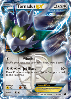 Tornadus-EX #98 from Plasma Freeze