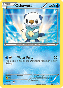 Oshawott #BW03 from BW Black Star Promos