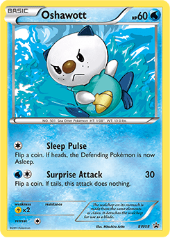 Oshawott #BW08 from BW Black Star Promos