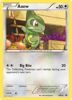 Axew #BW26 from BW Black Star Promos