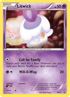 Litwick #BW27 from BW Black Star Promos