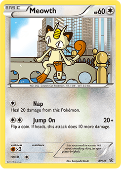 Meowth #BW35 from BW Black Star Promos