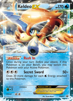 Keldeo-EX #BW61 from BW Black Star Promos