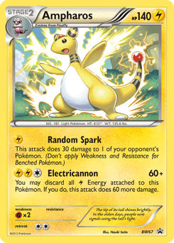 Ampharos #BW67 from BW Black Star Promos