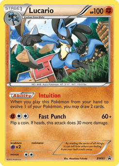 Lucario #BW85 from BW Black Star Promos