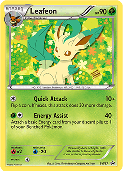 Leafeon #BW87 from BW Black Star Promos