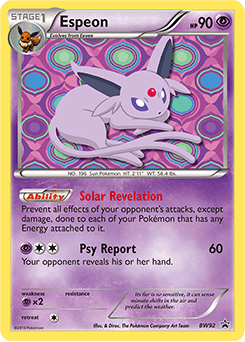 Espeon #BW92 from BW Black Star Promos