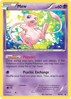 Mew #BW98 from BW Black Star Promos