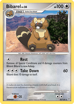 Bibarel #20 by Ken Sugimori