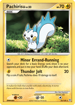 Pachirisu #35 by Ken Sugimori
