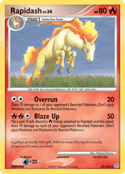 Rapidash #59 from Diamond & Pearl