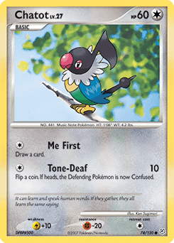 Chatot #74 by Ken Sugimori