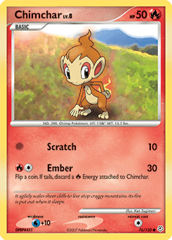 Chimchar #76 by Ken Sugimori