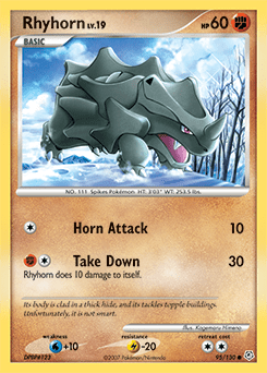 Rhyhorn #95 from Diamond & Pearl