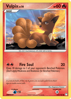 Vulpix #107 from Mysterious Treasures