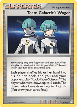 Team Galactic's Wager #115 from Mysterious Treasures