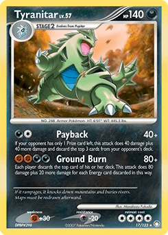 Tyranitar #17 from Mysterious Treasures