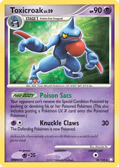 Toxicroak #36 from Mysterious Treasures