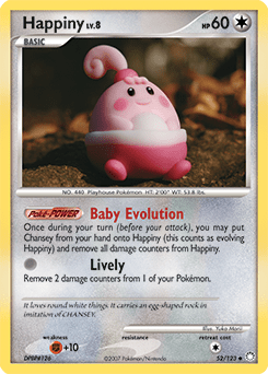 Happiny #52 from Mysterious Treasures