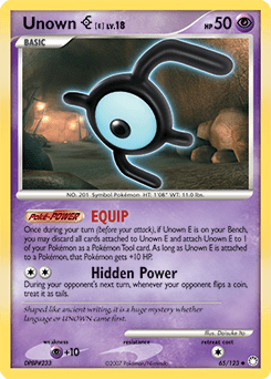 Unown E #65 from Mysterious Treasures