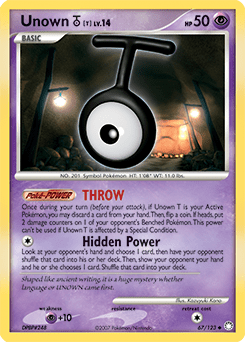 Unown T #67 from Mysterious Treasures