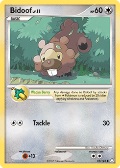 Bidoof #73 from Mysterious Treasures