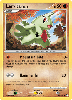 Larvitar #87 from Mysterious Treasures