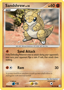 Sandshrew #96 from Mysterious Treasures