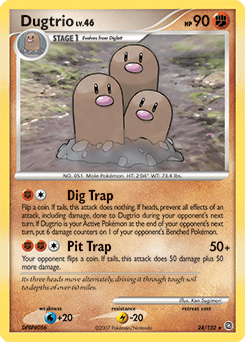 Dugtrio #24 from Secret Wonders