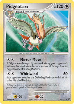 Pidgeot #35 from Secret Wonders