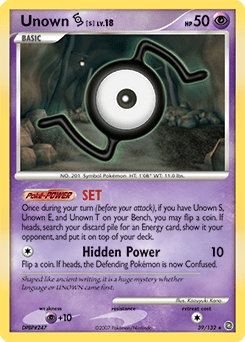 Unown S #39 from Secret Wonders