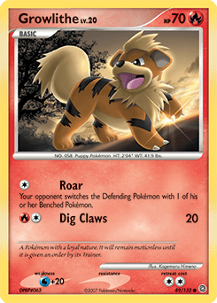 Growlithe #89 from Secret Wonders