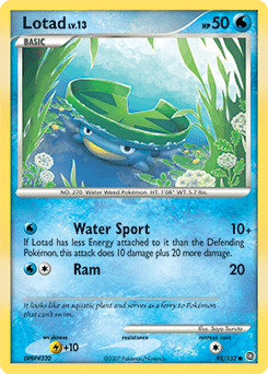 Lotad #92 from Secret Wonders