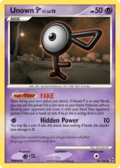 Unown F #56 from Great Encounters