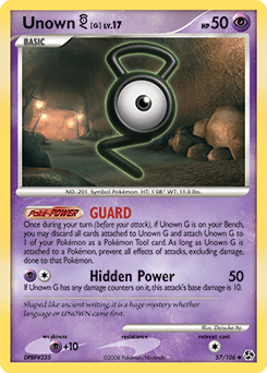 Unown G #57 from Great Encounters