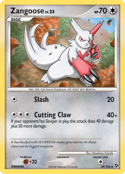 Zangoose #59 from Great Encounters