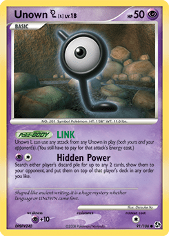 Unown L #91 from Great Encounters