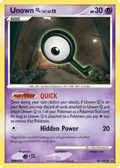 Unown Q #49 by Kent Kanetsuna